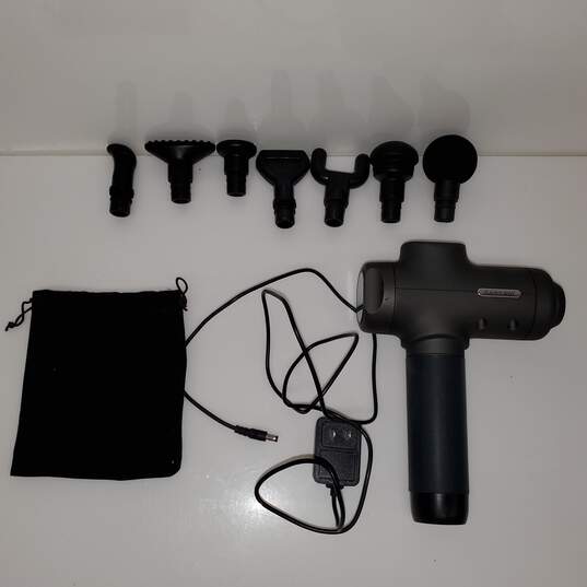 Untested Gary Way Massage Gun w/ AC Adapter and Accessories image number 1