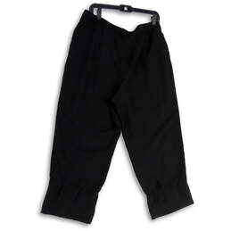 NWT Womens Black Flat Front Pleated Slash Pocket Dress Pants Size 16 alternative image