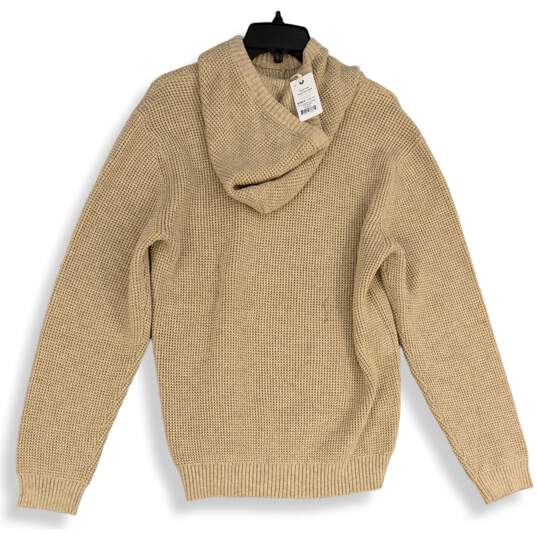 NWT Marine Layer Womens Moore Beige Cowl Neck Hooded Pullover Sweater Size M image number 2