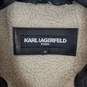 Karl Lagerfeld Men Black Leather Jacket M image number 3