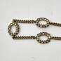Designer Givenchy Gold-Tone Rhinestones Fashionable Chain Bracelet image number 2