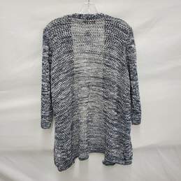 NWT Lane Bryant WM's Blue & White Knitted Cardigan Size 14/16 alternative image