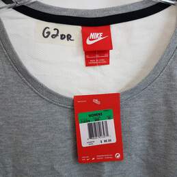 Nike gray and white colorblock t shirt dress XL alternative image