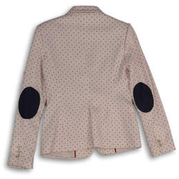 Womens Pink Polka Dot Notch Lapel Long Sleeve One Button Blazer Size 6 alternative image