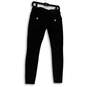 Womens Black Dark Wash Stretch Pockets Denim Skinny Leg Jeans Size 26 image number 2