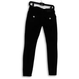 Womens Black Dark Wash Stretch Pockets Denim Skinny Leg Jeans Size 26 alternative image
