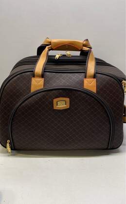 Rioni Signature Brown 21-Inch Rolling Fashion Duffel Bag
