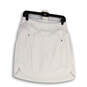 Womens White Elastic Waist Pocket Pull On Golf Athletic Skort Size Medium image number 1