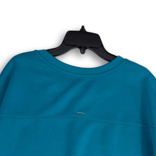 NWT Womens Blue Scuba Crew Neck Long Sleeve Pullover Sweatshirt Size XL image number 2