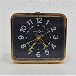 Howard Miller Quartz Gold Alarm Desktop Clock