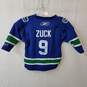 Reebok NHL Vancouver Canucks #9 Zuck Hockey Jersey Youth Size 2-4T Signed No COA image number 2