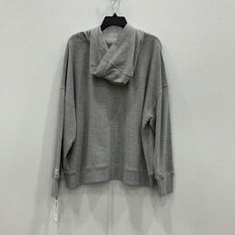 NWT Womens Gray Long Sleeve Hooded Classic Pullover Sweatshirt Size 2X alternative image