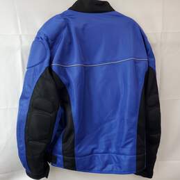 Firstgear Mesh Motorcycle Jacket Black & Blue Padded Men's 2XLT alternative image