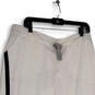 MWT Mens White Elastic Waist Low Rise Drawstring Cropped Pants Size XL image number 3