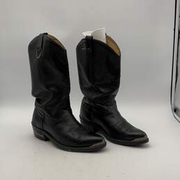 Harley Davidson Mens 91022 Black Pull-On Mid-Calf Cowboy Western Boots Size 9 M alternative image