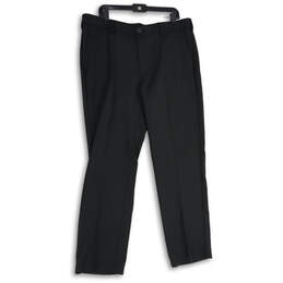 NWT Mens Black Flat Front Slash Pocket Dress Pants Size 38W x 32L