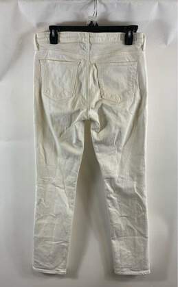AG Adriano Goldschmied Womens White The Emery Essential Straight Jeans Size 28R alternative image