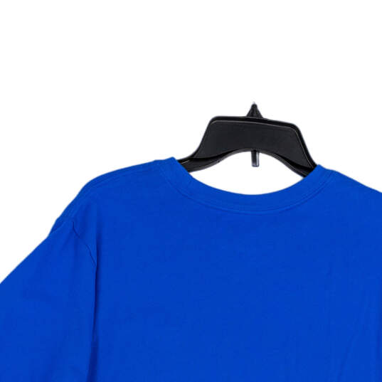 Mens Blue Short Sleeve Crew Neck Pullover Activewear T-Shirt Size Large image number 4