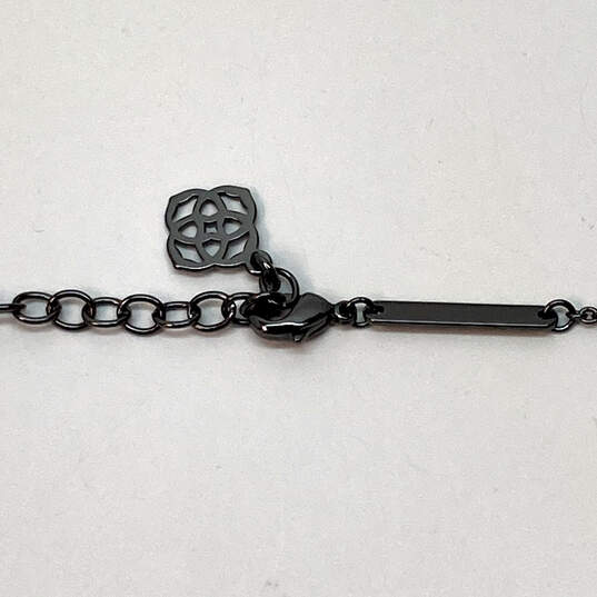 Designer Kendra Scott Elisa Silver-Tone Lobster Link Chain Pendant Necklace image number 5