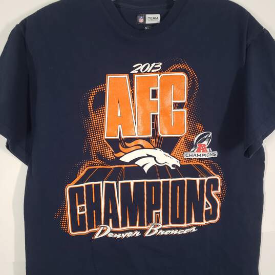 Mens Denver Broncos 2013 AFC Champions NFL Pullover T-Shirt Size Medium image number 3
