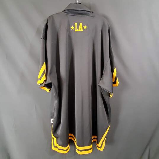 Buy the Nike LA Lakers Men Black Button Jersey Sz 4XL