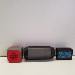 Assorted Bundle Lot of 3 Bluetooth Wireless Speakers