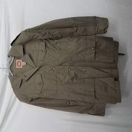 Banana Republic Vintage Military Jacket Olive Green Men's Sz L