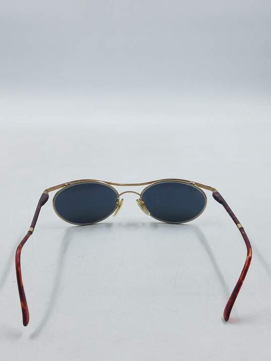 Maui Jim Gold Oval Sunglasses image number 3