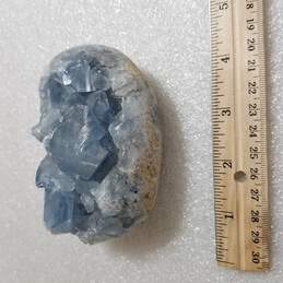 VTG. 1.8 LBS. Celestine Celestite Blue Crystal Cluster Rock
