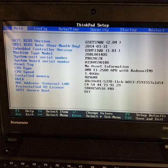 Lenovo ThinkPad X140e 11in Laptop AMD E1-2500 CPU 4GB RAM 500GB HDD image number 8