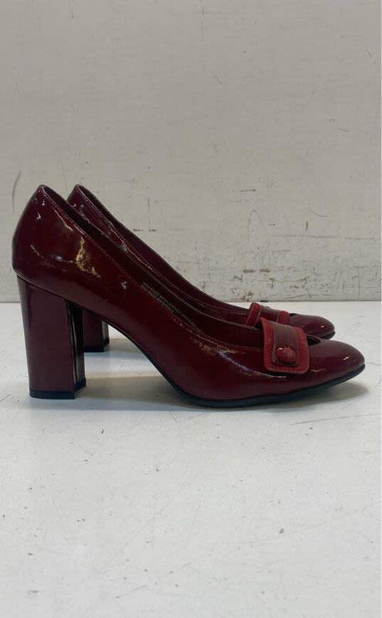 Isaac Mizrahi Burgundy Mary Jane Pump Heels Shoes Size 9.5 B image number 1
