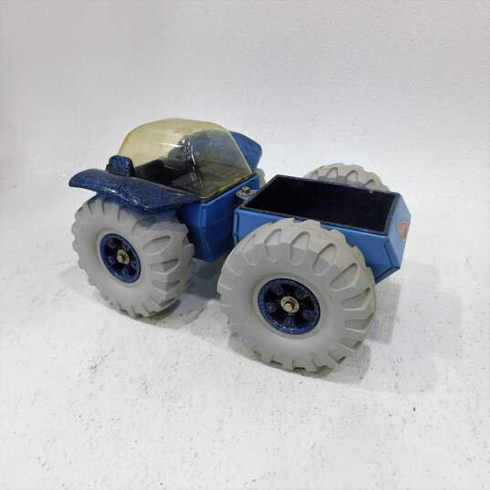 VTG 1970s Tonka Crater Crawler Space Moon Vehicle Blue Pressed Steel Toy image number 1