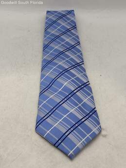 Authentic Giorgio Armani Mens Blue And White Designer Tie