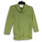 Womens Green Regular Fit Turtleneck Long Sleeve Pullover Sweater Size Small image number 4