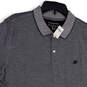 NWT Mens Gray Heather Spread Collar Short Sleeve Casual Polo Shirt Size XL image number 3