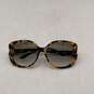 Bvlgari Womens 8085-B Brown Yellow Tortoise Oversized Butterfly Sunglasses image number 1
