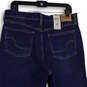 NWT Womens Blue Denim Medium Wash High Rise Straight Leg Jeans Size 14 image number 4
