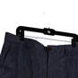 NWT Womens Gray Blue Flat Front Straight Leg Dress Pants Size 34x32 image number 3