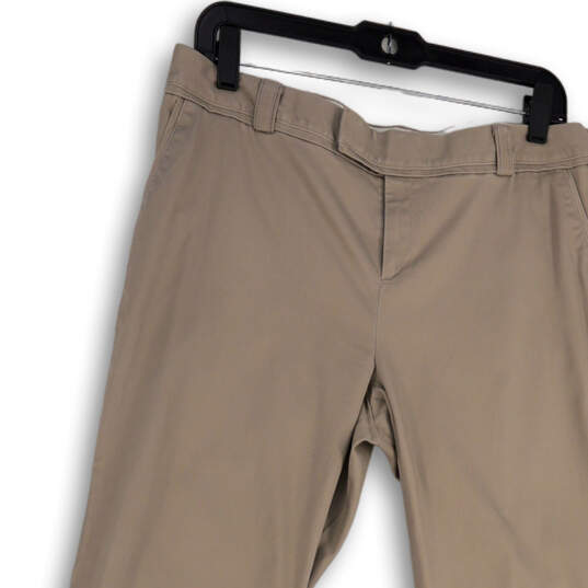 Womens Gray Flat Front Slash Pockets Regular Fit Bootcut Leg Dress Pants 12 image number 3