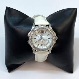 Designer Invicta Silver-Tone Tritnite Night Glow Round Analog Quartz Wristwatch