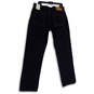 NWT Mens Blue Denim Dark Wash Pockets Straight Leg Jeans Size 35/34 image number 2
