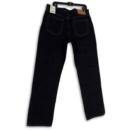NWT Mens Blue Denim Dark Wash Pockets Straight Leg Jeans Size 35/34 alternative image