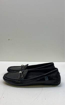 Kenneth Cole Dawson Driver Patent Black Flats Loafers Shoes Size 5.5 B