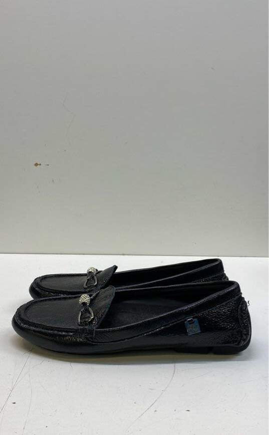Kenneth Cole Dawson Driver Patent Black Flats Loafers Shoes Size 5.5 B image number 1