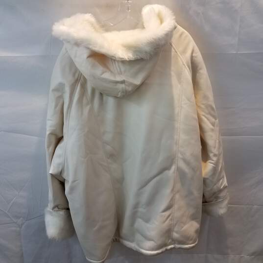 Komitor Hooded Lined Zip-Up Winter Coat Jacket Adult Size 26/28 image number 3