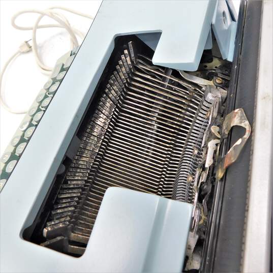 Vintage Smith Corona Coronet Super 12 Blue Electric Typewriter With Hard Case image number 6