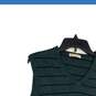 J. Crew Mens Green Striped V-Neck Sleeveless Pullover Sweater Vest Size Medium image number 4