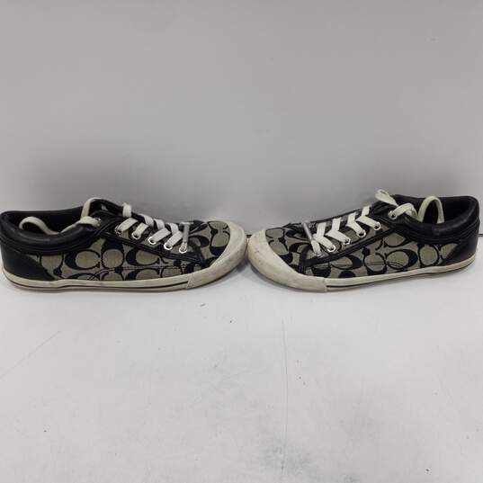 Coach Monogram Pattern Francesca Lace-Up Sneakers Size 7Bhoes image number 3
