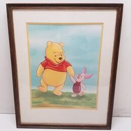 Framed and Matted Winnie The Pooh Print Art - Resident of 100 Acre Wood Series