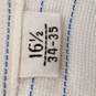 Valentino Uomo Men White Pinstriped Long Sleeve Button Up 16 1/2 image number 4